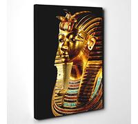Tutankhamun Egypt Egyptian Mummy Canvas Print | Gallery Wrapped 30mm Frame Wall Art | 30x20 inches | Ready to Hang | Modern Picture | Living Room Bedroom Lounge Office