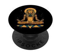 Tutankhamun Egypt Mythology Meditation Ancient Egypt PopSockets Adhesive PopGrip