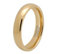 TUTISS 3mm 4mm 5mm 6mm 7mm 8mm 10mm Silver/Gold Tungsten Rings for Men Women Couple Fashion Jewelry Engagement Wedding Bands Domed Polished Comfort Fit, Metal, No Gemstone