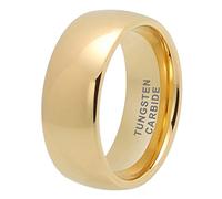 TUTISS 3mm 4mm 5mm 6mm 7mm 8mm 10mm Silver/Gold Tungsten Rings for Men Women Couple Fashion Jewelry Engagement Wedding Bands Domed Polished Comfort Fit, Metal, No Gemstone