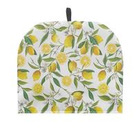 Tutolipy Lemon Print Teapot Cover Insulated Tea Cosy Warm Keep Tea Cozy Cafe Kitchen Home Decoration for Teapots Mugs Universal Fit Tea Kettle Quilt