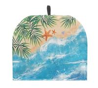 Tutolipy Tropical Beachside Starfish Teapot Cover for Tea Coffee Lover Insulated Tea Cosy Cover Dust Proof Tea Cozy Protector Decorative Accsssory Blue