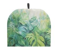 Tutolipy Tropical Leaves Monstera Teapot Cover for Tea Coffee Lover Insulated Tea Cosy Cover Dust Proof Tea Cozy Protector Decorative Accsssory Green