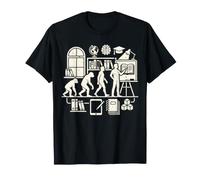 Tutor Evolution Teacher Education Classroom Learning Design T-Shirt