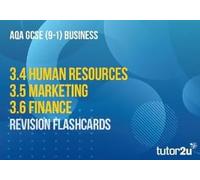 tutor2u AQA GCSE Business Units 3.4-3.6 Revision Flashcards
