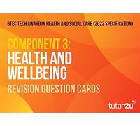 tutor2u BTEC Tech Award in Health and Social Care Component 3 Revision Question Cards