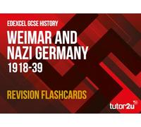 tutor2u Weimar and Nazi Germany 1918-39 Revision Flashcards for Edexcel GCSE History