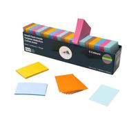 TutorCraft Flash Cards Revision Cards (7.6x5cm, 1000 Pack) - Durable Blank Index Card for Study Revision Color-Coding & Project Management 5 Colour