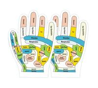 Tutorial Reflexology Gloves: English Version Printing, Clear Point Marks, Comfortable Fabric, Easy to Use | Hand Massage Mounts for Beginners, Reflexol Practice