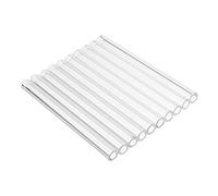 TuToy 10Pcs 100X7X1Mm Length 100Mm Od 7Mm Thick Wall 1Mm Borosilicate Glass Blowing Tube Lab Factory School Home Tubes