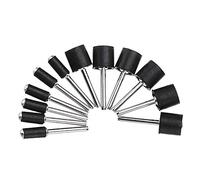 TuToy 12Pcs 1/8 Inch Shank Sanding Drum 12.7Mm 6.3Mm Rubber Mandrel Mini Drill Dremel Rotary Tool Accessories