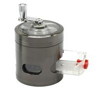 Tutoy 63MM-4 Layer zinc Alloy Hand cranked Cigarette Grinder with Drawer, new Grinder