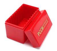 Tutoy Red Coin Storage Case Box Organizer for 10 Certified Graded PCGS NGC Slab Coin Holder