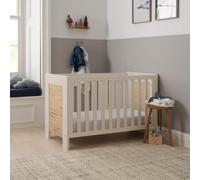 Tutti Bambini Alba Mini Cot Bed - White Sand/Distressed Oak