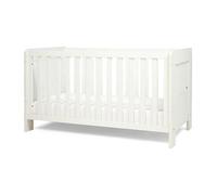 Tutti Bambini Alba 3-in-1 Baby Cot Bed (0-6 years) 140x70 cm - 3 modes: Wooden Baby Crib, Toddler Bed & Day Bed, Convertible Baby Bed, Adjustable Base, (White)