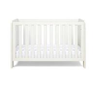 Tutti Bambini Alba 3-in-1 Baby Cot Bed (0-4 years) 120x60 cm - 3 modes: Wooden Baby Crib, Toddler Bed & Day Bed, Convertible Baby Bed, Adjustable Base, (White)