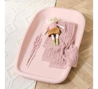 Tutti Bambini Baby Changing Mat - Premium PU Foam Nappy Changing Mat, Cushioned & Wipeable Changing Table Topper, Birth to 9 Months, 86 x 52 x 11.5 cm (Petal)