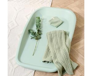 Tutti Bambini Baby Changing Mat - Premium PU Foam Nappy Changing Mat, Cushioned & Wipeable Changing Table Topper, Birth to 9 Months, 86 x 52 x 11.5 cm (Leaf)