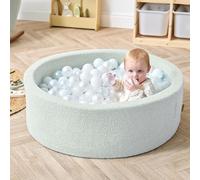 Tutti Bambini Bola Baby Ball Pit - Bouclé Ball Pit for Baby with 200 Ball Pit Balls, Foam Ball Pit with Removable & Machine-Washable Cover, Baby Soft Play Ball Pool (90 × 30 × 5 cm)