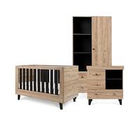 Tutti Bambini Como 3 Piece Room Set Distressed Oak / Slate Grey, Grey