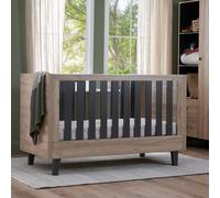 Tutti Bambini Como Cot Bed Distressed Oak / Slate Grey, Grey