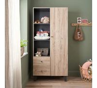 Tutti Bambini Como Wardrobe - Distressed Oak/Slate Grey