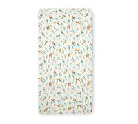 Tutti Bambini Cot Bed Fitted Sheets 2-Pack | 100% Organic Cotton, Fits 70x140cm Mattresses | Run Wild