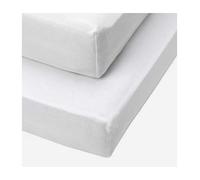 Tutti Bambini Cot Bed Fitted Sheets (2 Pack) - Essential White