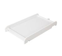 Tutti Bambini Cot Top Changer (White) - Fits Most Standard Cots & Cot Beds of Width 60-70cm, Suitable for Use Up to 10kg (~12 Months) | L87 x W50 x H10cm - NO Side Shelves Included (Updated Version)