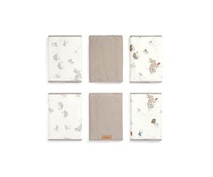 Tutti Bambini Cot Wraps 6-Pack | Super Soft Bamboo Cotton, Protective Padding with Fastening, 45x23.5cm Universal Fit | Cocoon