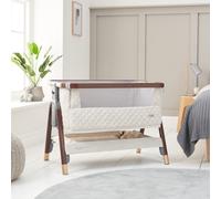 Tutti Bambini Cozee Luxe Bedside Crib & Mattress - Walnut & Cream