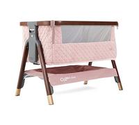 Tutti Bambini Cozee Luxe Bedside Crib Walnut/Blush