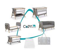 Tutti Bambini CoZee XL Complete Bundle - Oak/Charcoal