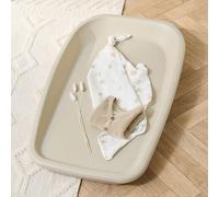 Tutti Bambini Cushi Baby Changing Mat, Wipeable Premium Foam - Cashmere | Premium PU foam changing mat with cushioned waterproof surface, suitable from birth to approximately 9 months.