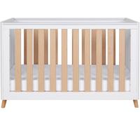 Tutti Bambini Fika Mini Cot Bed - White & Light Oak