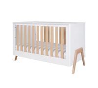 Tutti Bambini Fuori Cot Bed - White/Light Oak, White