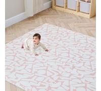 Tutti Bambini Infinity Baby Play Mat - 6-Piece Soft Play Puzzle Baby Mats for Floor Play, Cushioned & Non-Slip EVA Foam Play Mat, Wipe-Clean Baby Playmat, Baby Mat Oddity Blush (180 × 120 cm)