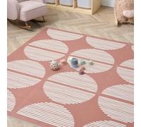 Tutti Bambini Infinity Baby Play Mat - 6-Piece Soft Play Puzzle Baby Mats for Floor Play, Cushioned & Non-Slip EVA Foam Play Mat, Wipe-Clean Baby Playmat, Baby Mat Orbital Nutmeg (180 × 120 cm)