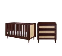Tutti Bambini Japandi 2pc Furniture Set - Warm Walnut