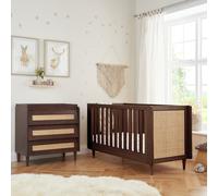 Tutti Bambini Japandi 2Piece Nursery Furniture Set- Walnut