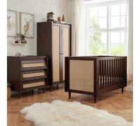 Tutti Bambini Japandi 3 Piece Nursery Furniture Set - Walnut