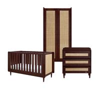 Tutti Bambini Japandi 3 Piece Furniture Room Set - Warm Walnut