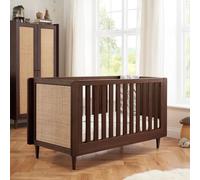 Tutti Bambini Japandi Cot Bed - Warm Walnut, Brown