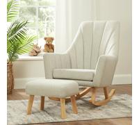 Tutti Bambini Jonah Rocking chair and Stool Pepple - Grey