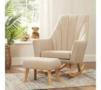 Tutti Bambini Jonah Rocking Chair & Foot Stool - Stone