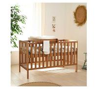 Tutti Bambini Malmo Cot Bed Cot Top Changer And Mattress Bundle Oak, Brown
