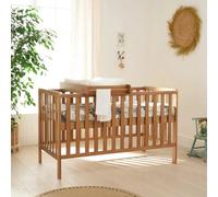 Tutti Bambini Malmo Cot Bed, Cot Top Changer and Mattress Bundle - Oak