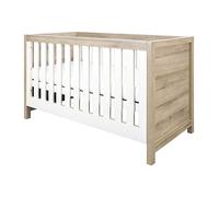 Tutti Bambini Modena 3-in-1 Cot Bed - White & Oak, White
