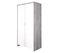 Tutti Bambini Modena Wardrobe - Grey Ash and White