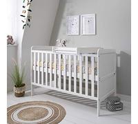 Tutti Bambini Rio 2-in-1 Baby Cot Bed with Cot Top Changer (0-6 years) 140x70 cm - Baby Crib & Toddler Bed, Baby Bed, Adjustable Base, Baby Cot, Newborn Essentials (White)